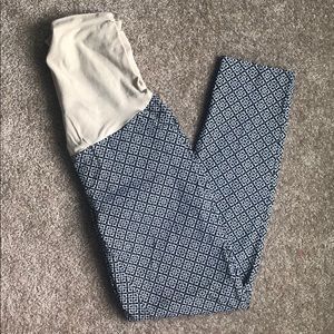 Motherhood Maternity Patterned Work Pants